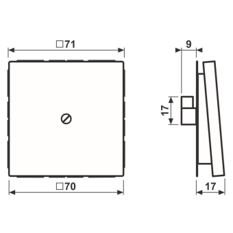 JG LS-design Leitungsauslass    LS990AWW 