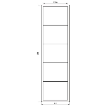 JG Rahmen 5fach                  LS985WW 
