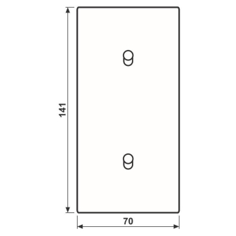 Jung Abdeckung 2fach senk.m. AL12-20DK01 