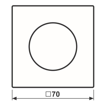 Jung Abdeckung m.Drehknopf      LS1740WW 