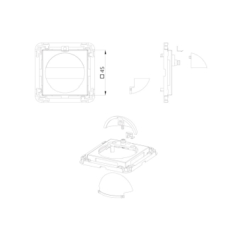 BEG Zentralplatte Indoor 180 45x45 39076 