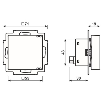 Jung KNX Luftgütesensor  A 009 1S CO2 WW 