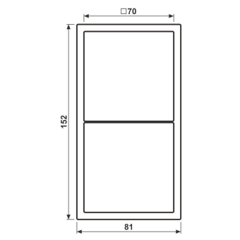 Jung Rahmen 2fach alpinweiß   LSZ982BFWW 