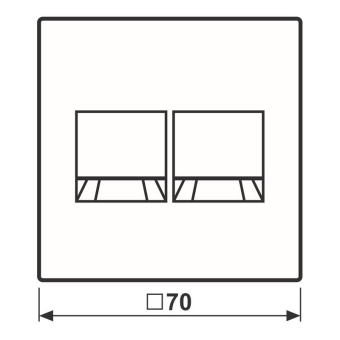 Jung Abdeckung f.MJ 2f WE   LS1969-2WEWW 