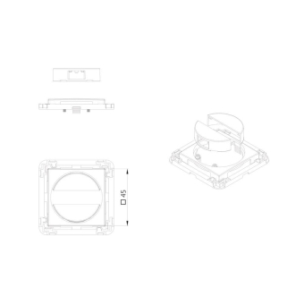 BEG Zentralplatte Indoor 140 45x45 39075 