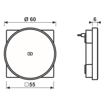 Jung Abdeckung f.kabelloses  A WC MAG WW 