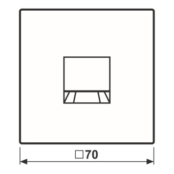 Jung Abdeckung f.MJ 1f WE   LS1969-1WEWW 