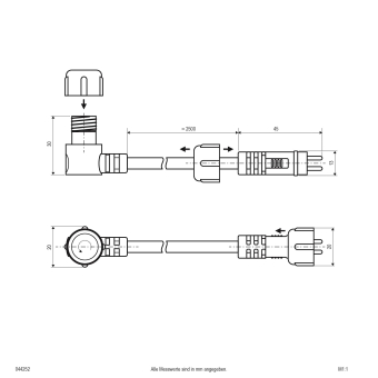 EVN Niedervolt Verbindung 2,5M-   044252 