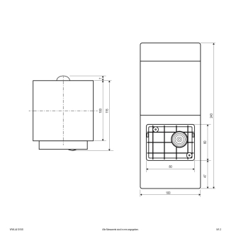 EVN Wandanbau IP44 -E27 -     WWL441015S 