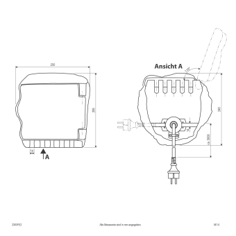 EVN 3-Fach Funk Steckdosen-Stein 2303FE2 