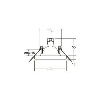 BRUM Einbaustrahler edelstahl    2264.22 