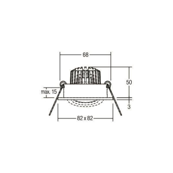 Brumberg LED-Einbaustrahler 230 38144123 