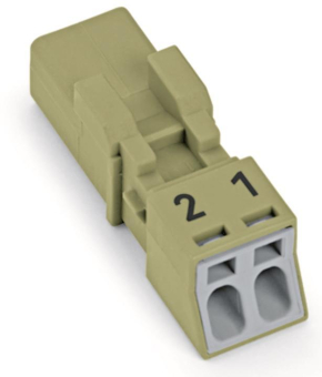 WAGO 890-272 Stecker,2-polig,hellgrün 