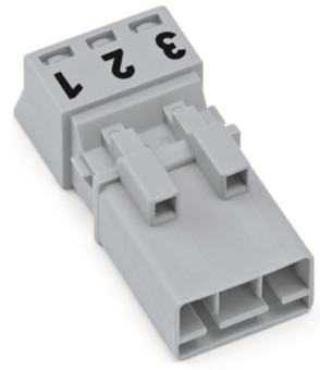 WAGO 890-253 Stecker,3-polig,grau 