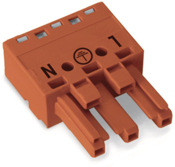 WAGO 770-1303 Buchse,3-polig,Kod. P,rot 