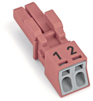 WAGO 890-282 Buchse,2-polig,Kod. B,pink 