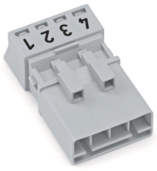 WAGO 890-254 Stecker,4-polig,grau 