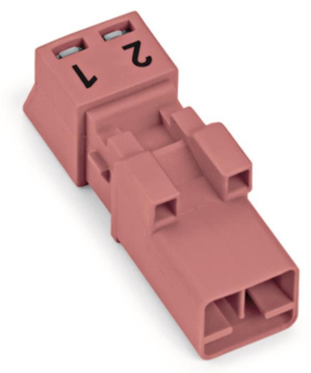 WAGO 890-292 Stecker,2-polig,pink 