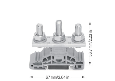 WAGO 885-308 Bolzenklemme,seitliche 