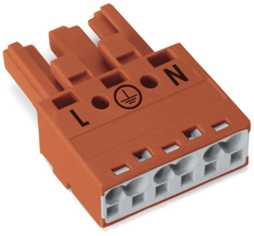WAGO 770-1303 Buchse,3-polig,Kod. P,rot 