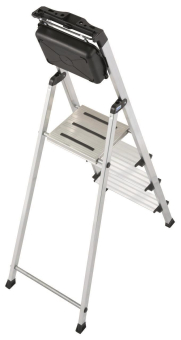 KRAU SECURY Alu-Leiter 4 Stufen   126528 