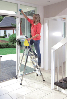 KRAU SECURY Alu-Leiter 5 Stufen   126535 