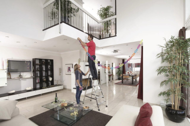 KRAU SECURY Alu-Leiter 5 Stufen   126535 