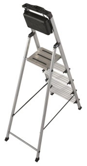 KRAU SECURY Alu-Leiter 5 Stufen   126535 