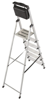 KRAU SECURY Alu-Leiter 6 Stufen   126542 