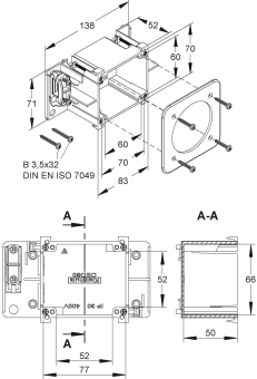 Kleinhuis CEE-Geräteeinbaudose     CED80 