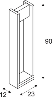 SLV QUAD    QUAD POLE FL 3000K anthrazit 