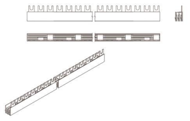 FTG Gabel L 57 3-polig 10qmm      710/57 