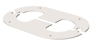 OBO WAG70140TRW Wandabschlussblende 