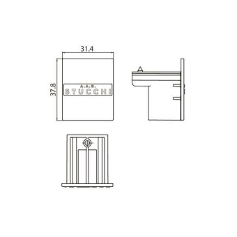 BRUM 3PH-Endstück DALI schwarz  87132080 