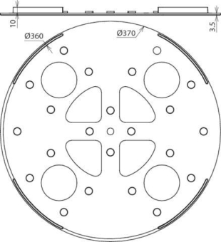 DEHN Unterlegplatte PVC           102050 