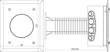 DEHN TSKS WDVS 185X140X88 AH50.200 K V2A 