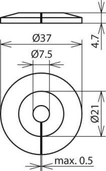 DEHN Tropfwasser-Schutzscheibe K- 276056 