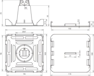 DEHN Dachleitungshalter           253030 