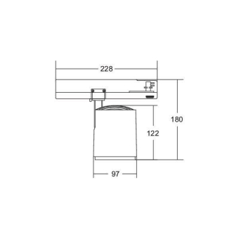 Brumberg LED-Schienenstrahler 88186183DA 