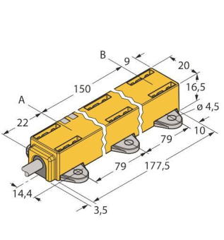 Turck Induktiver   LI150P1-Q17LM1-LIU5X2 