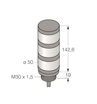 Turck LED-Anzeige Signalsäule    TL50GYR 