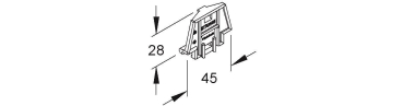 Kleinhuis Aufsteckwinkel 28x45mm BTR/W65 