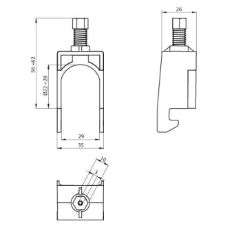 Unex Kabelschelle achatgrau     67731-48 