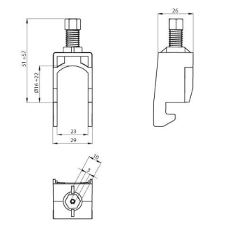 Unex Kabelschelle achatgrau     67721-48 