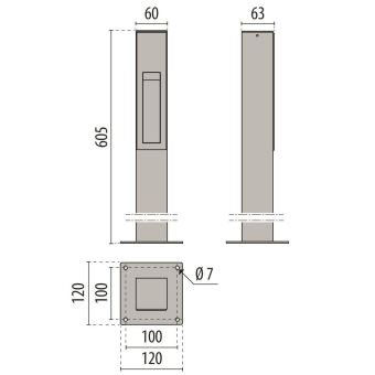 PIL INSERT+ 1 V POST 600 3.5     3118474 