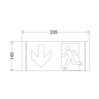 SCHUC Piktogramm sebstklebend   121/35 W 