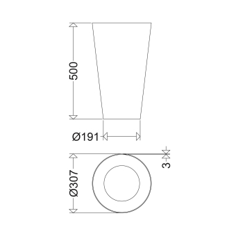 SCHUCH Ersatzglas Pilzleuchte 543  10043 
