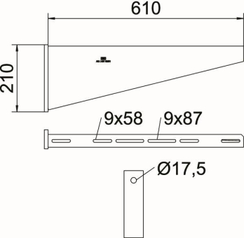 OBO AW 80 61 FT Wandausleger 