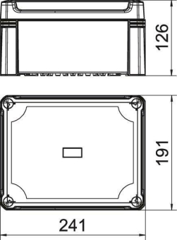 OBO X16C SW Leergehäuse 240x191x125 PC 