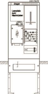 Hager Zähleranschlusssäule     ZAS175AP0 